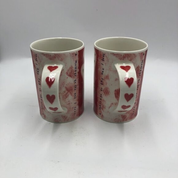 Dunoon Stoneware Heartstrings Design by Kate Mawdsley Set of 2 Ceramic Mugs - Picture 8 of 12